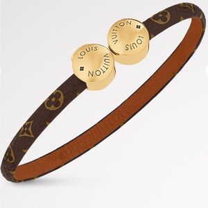 Louis Vuitton Gold and Brown Monogram Bracelet